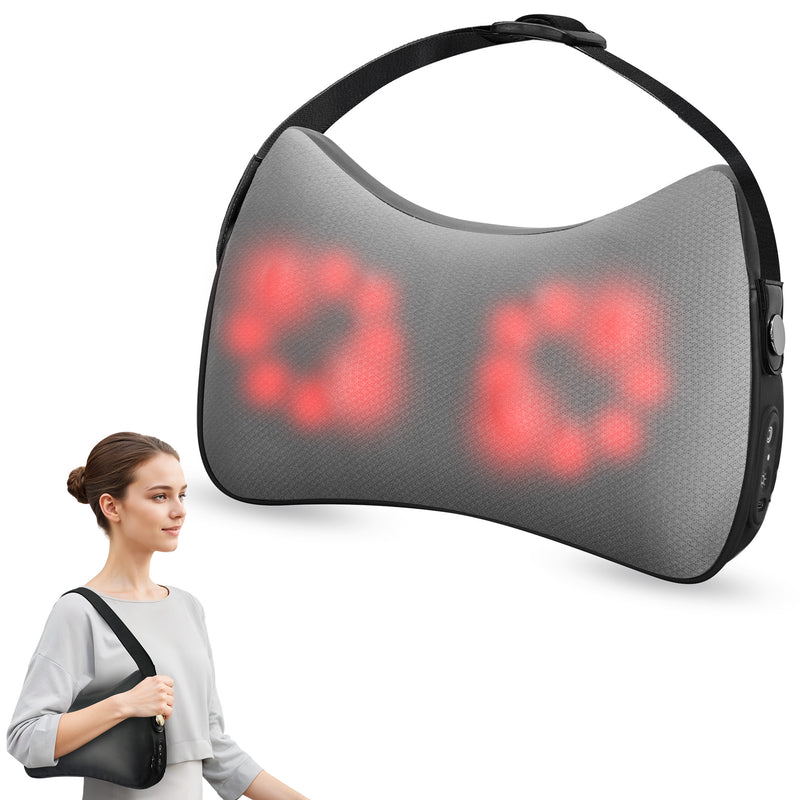 Snailax Back and Neck Massager with Heat, Cordless Shiatsu Neck Massager, 4D Massager for Neck, Shoulder, Lower Back, Massage Pillow - 145