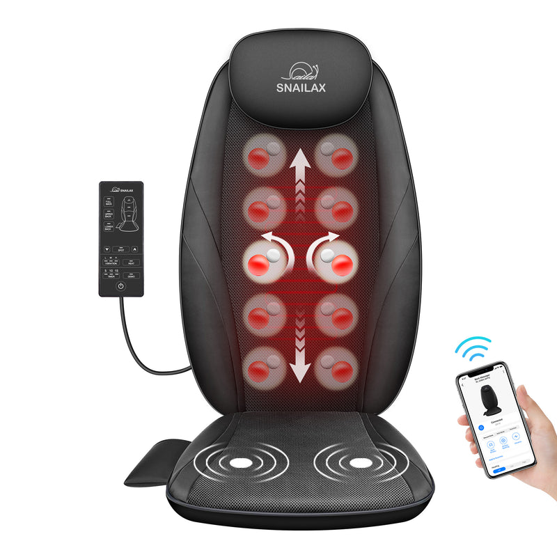 Snailax Smart App Control Shiatsu Back Massage with Heat -256H-APP