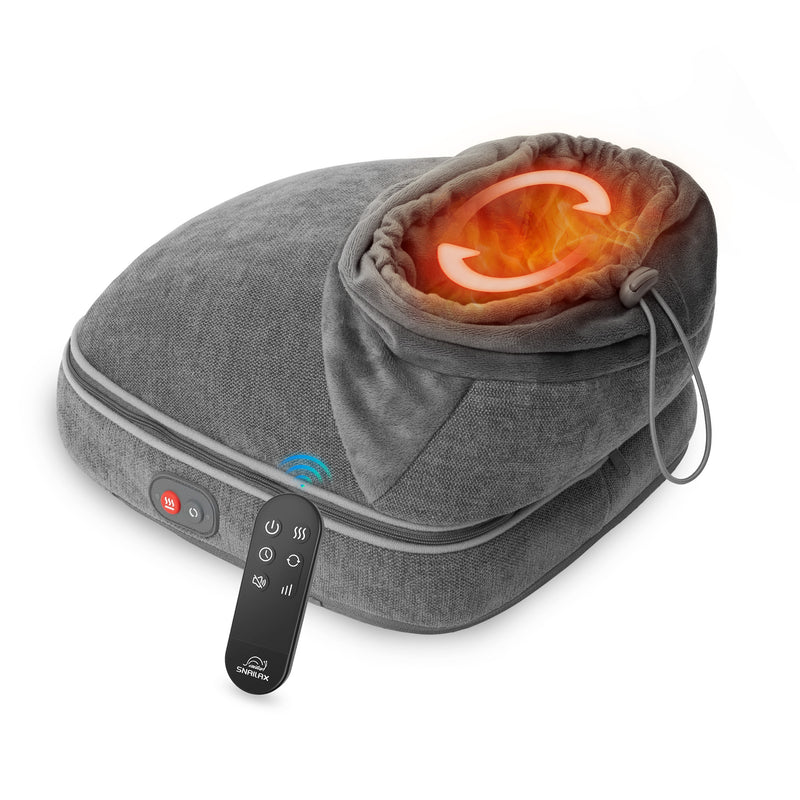 Snailax Vibration Foot Massager with Heat, Foot Warmer, with 3 Vibration Modes & 2 Heating Levels, Remote Control, Size 13 - SL-541