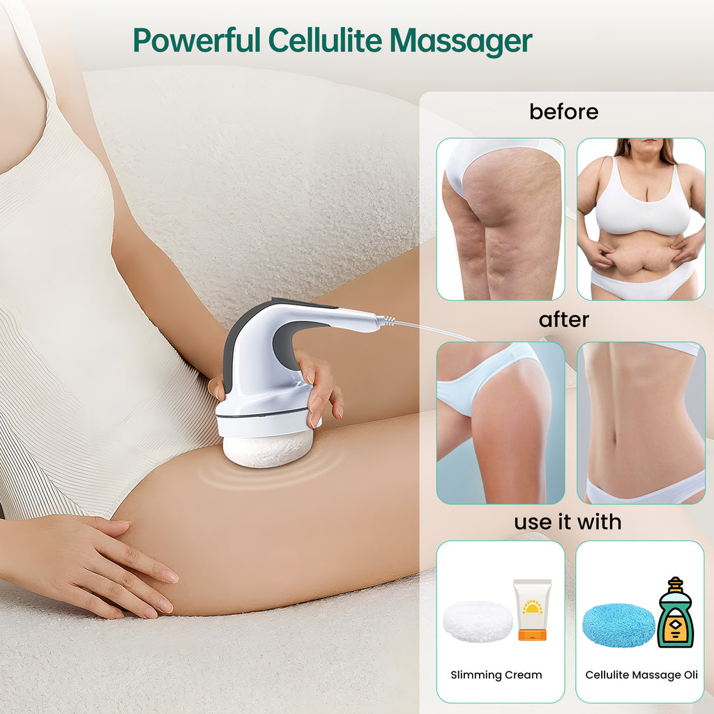Snailax Handheld Cellulite Body Sculpting Massager with Adjustable Spe