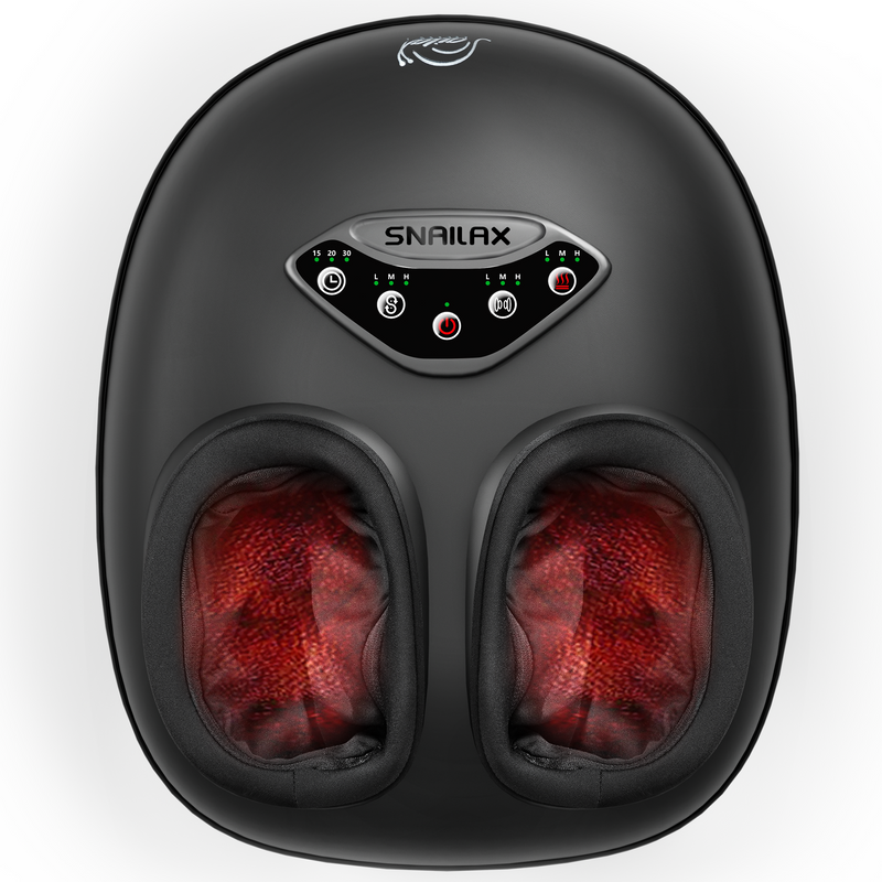 Snailax Shiatsu Foot Massager with Heat, Rolling Compression Feet Massager Machine, Size up to 14“ Multiple Modes - 545