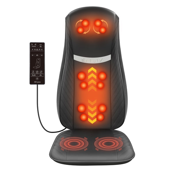 Snailax shiatsu Neck & Back Massager with Heat, Full selling Back Kneading Shiatsu or Ro