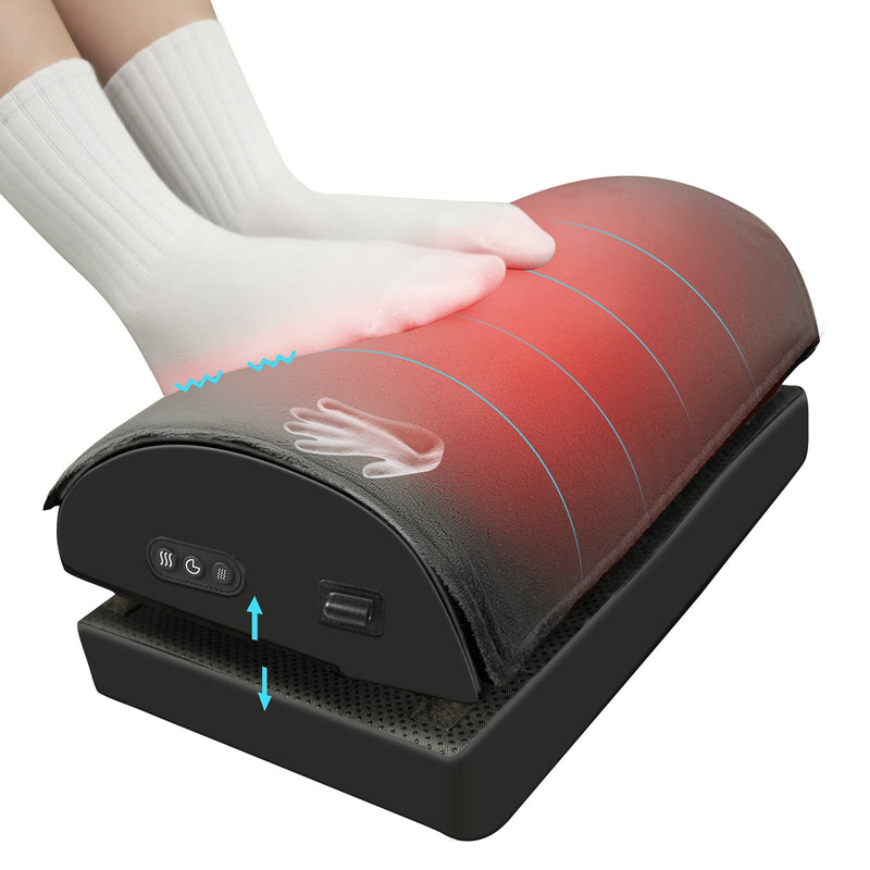 Snailax Foot massager Black Snailax Memory Foam Vibration Foot Massager with Heat Under Desk - 535