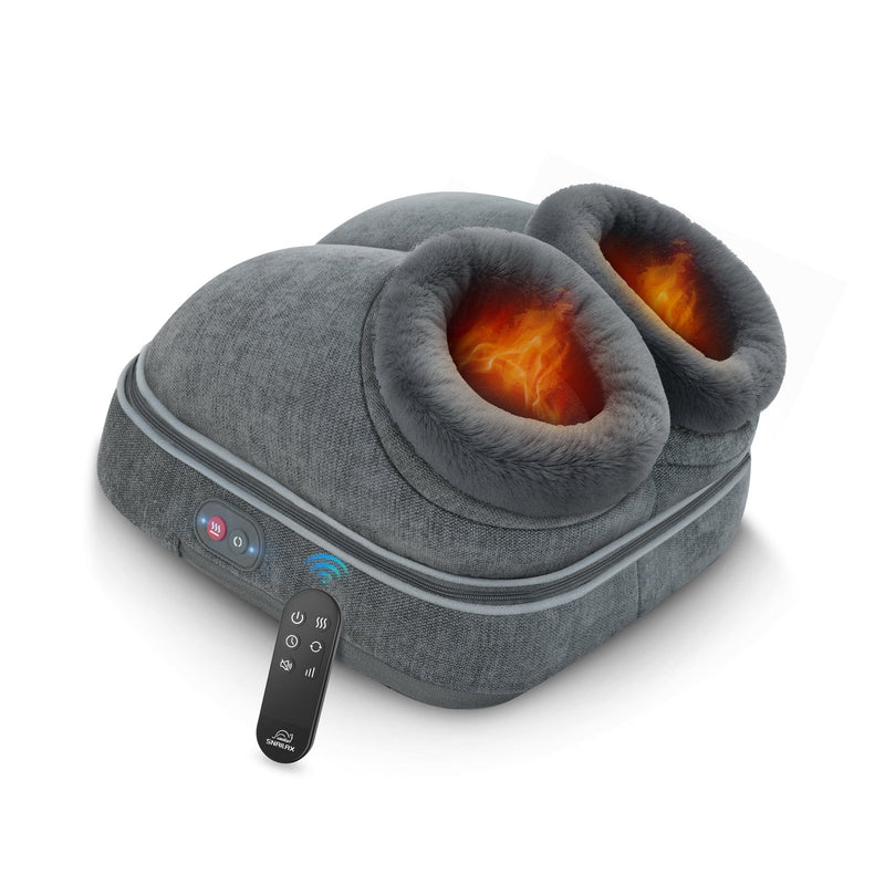 Snailax Foot massager Grey Snailax Shiatsu Foot Massager with Heat for Neuropathy, Plantar Fasciitis, Feet Warmers - 542