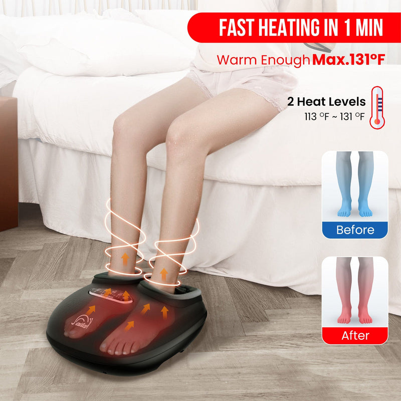 Snailax Foot massager Snailax Shiatsu Deep Kneading Foot Massager with Heat - 52A2