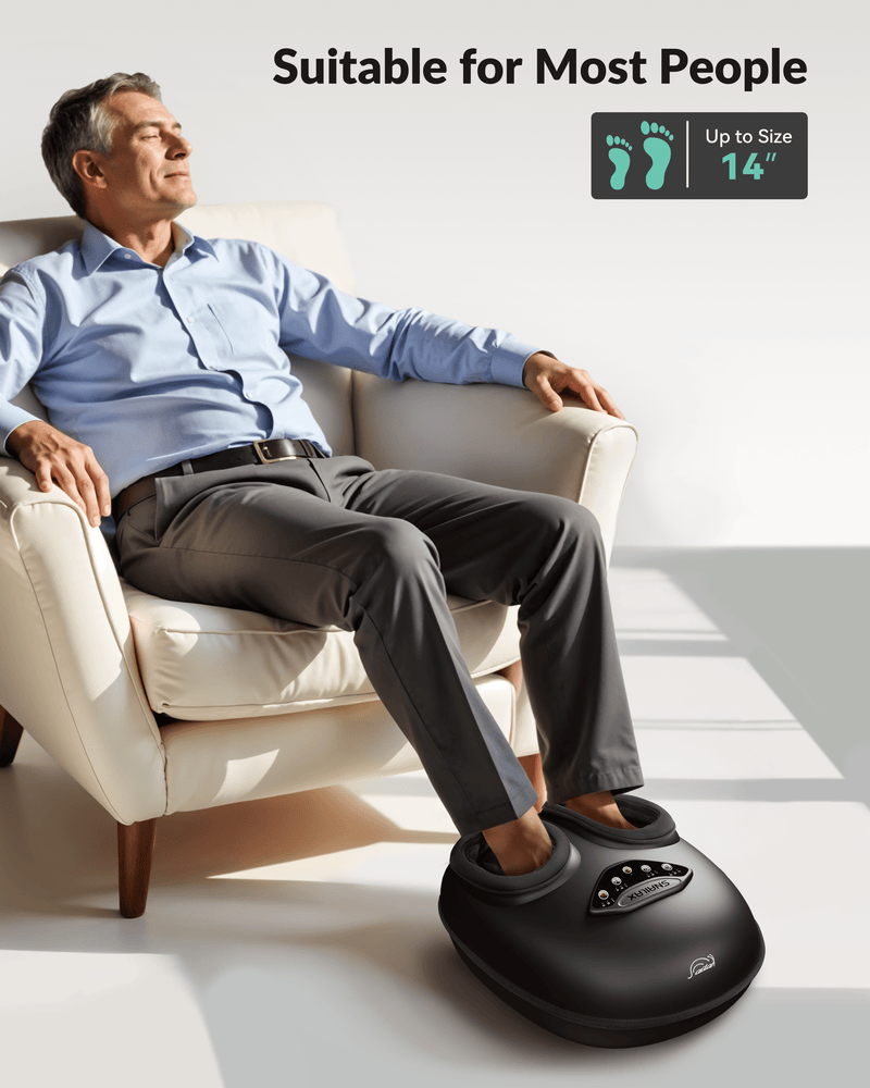 Snailax Foot massager Snailax Shiatsu Foot Massager with Heat, Rolling Compression Feet Massager Machine, Size up to 14“ Multiple Modes - 545