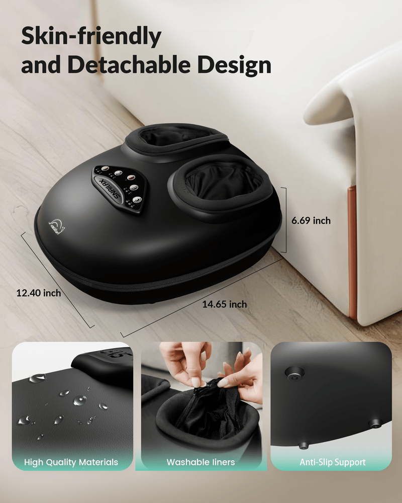 Snailax Foot massager Snailax Shiatsu Foot Massager with Heat, Rolling Compression Feet Massager Machine, Size up to 14“ Multiple Modes - 545