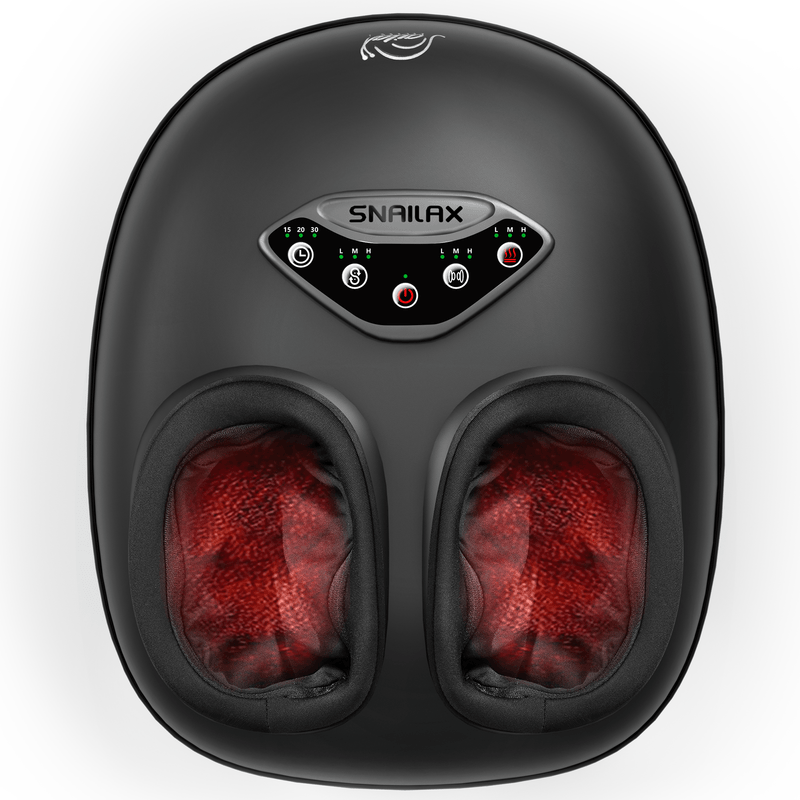 Snailax Foot massager Snailax Shiatsu Foot Massager with Heat, Rolling Compression Feet Massager Machine, Size up to 14“ Multiple Modes - 545