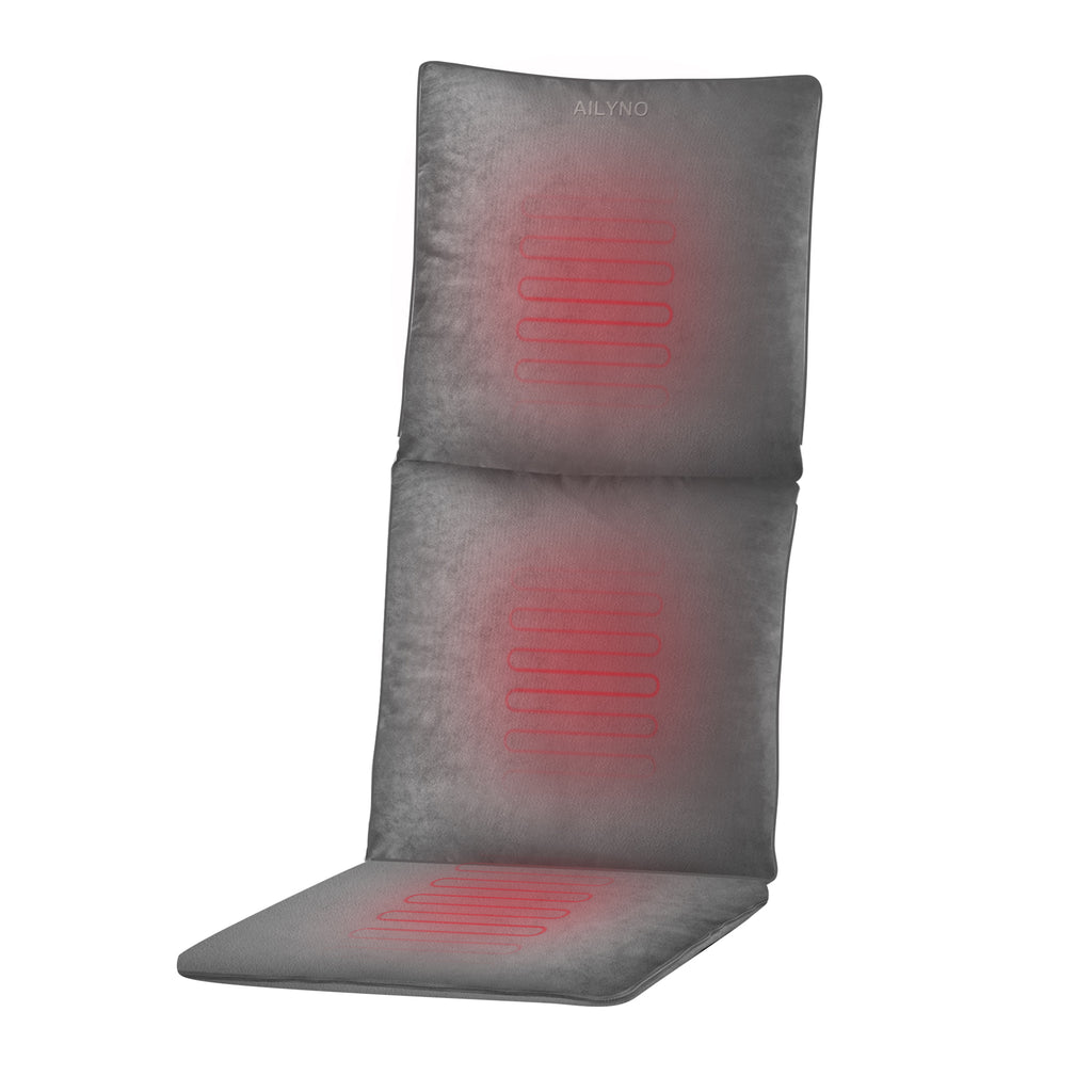 Massage Throw Pillow & Massage Seat Cushion with Heat, Vibrating - 609