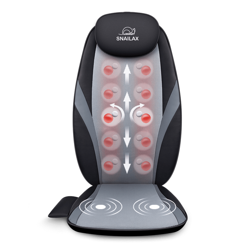 Vibration Massage Seat Cushion Back Massager For Chair With Heat 7