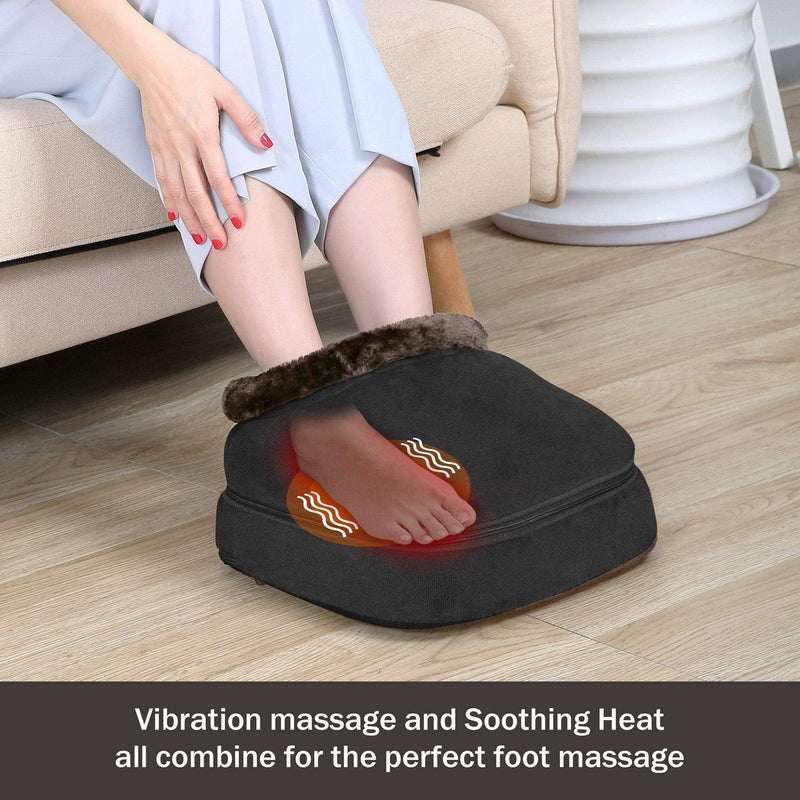 Snailax® Snailax Shiatsu Foot Massager with Heat & Foot warmer with  Washable Cover - 593G