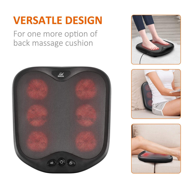 Snailax 2-in-1 Shiatsu Foot and Back Massager with Heat - 522SG, 1 CT -  Harris Teeter
