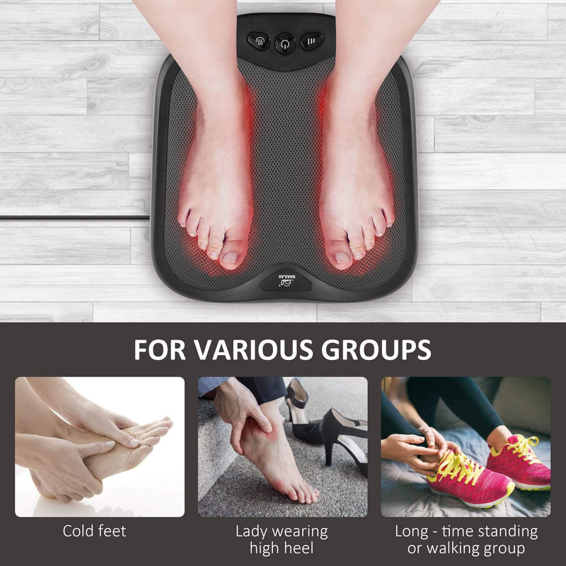 Snailax Foot Massager with Heat,Gifts for Men, Shiatsu Feet Massager  Machine,Foot Back Massager,Kneading