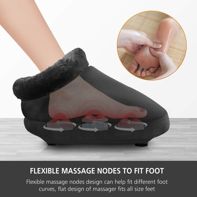 Snailax Shiatsu Foot Massager with Heat & Back Massager with Heat