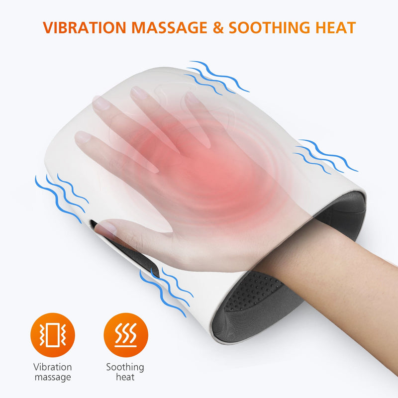 Snailax Handheld Massager Snailax Hand Massager with Heat, Wireless Hand Massager for Arthristis, Carpal Tunnel, Finger Numbness - 489