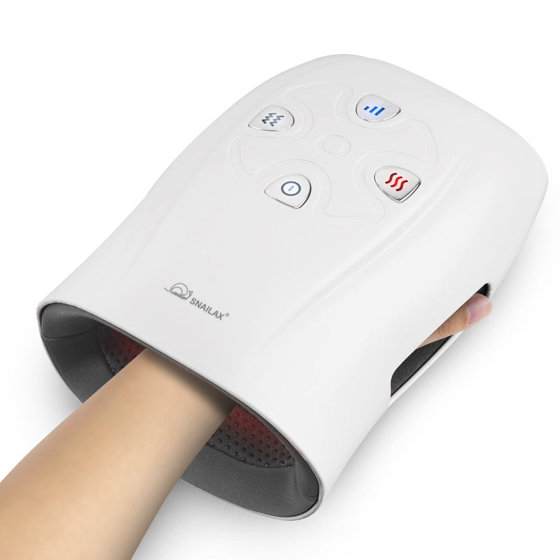 Snailax Handheld Massager White Snailax Hand Massager with Heat, Wireless Hand Massager for Arthristis, Carpal Tunnel, Finger Numbness - 489