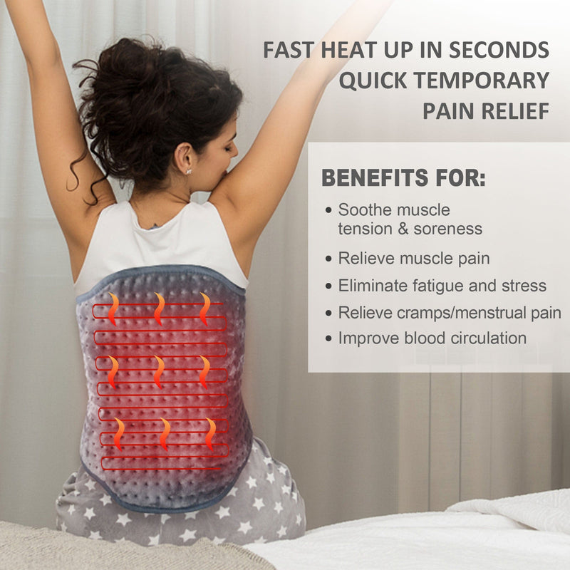 Snailax Massage Mat Snailax Heating Pad for Back Pain Relief - KH-019F3-2