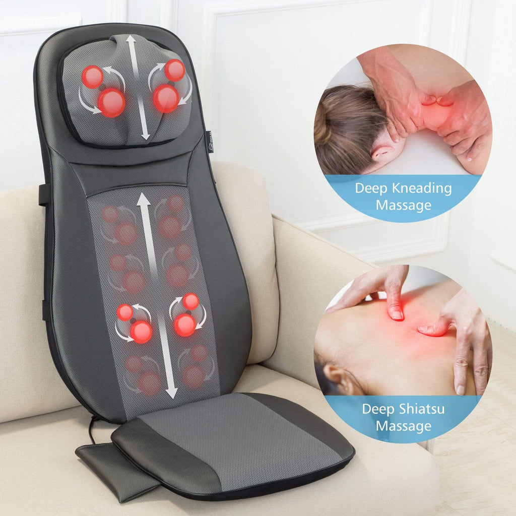 Shiatsu Neck & Back Massager with Heat, Rolling Massager, Massage Chair pad  - 233