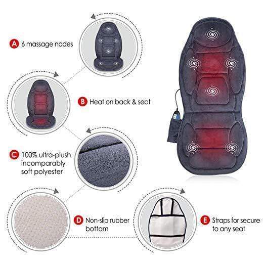 Snailax Chair Massage Pad, Back Massager with Soothing Heat, Gifts for Men,  Women, Electric Deep Tis…See more Snailax Chair Massage Pad, Back Massager