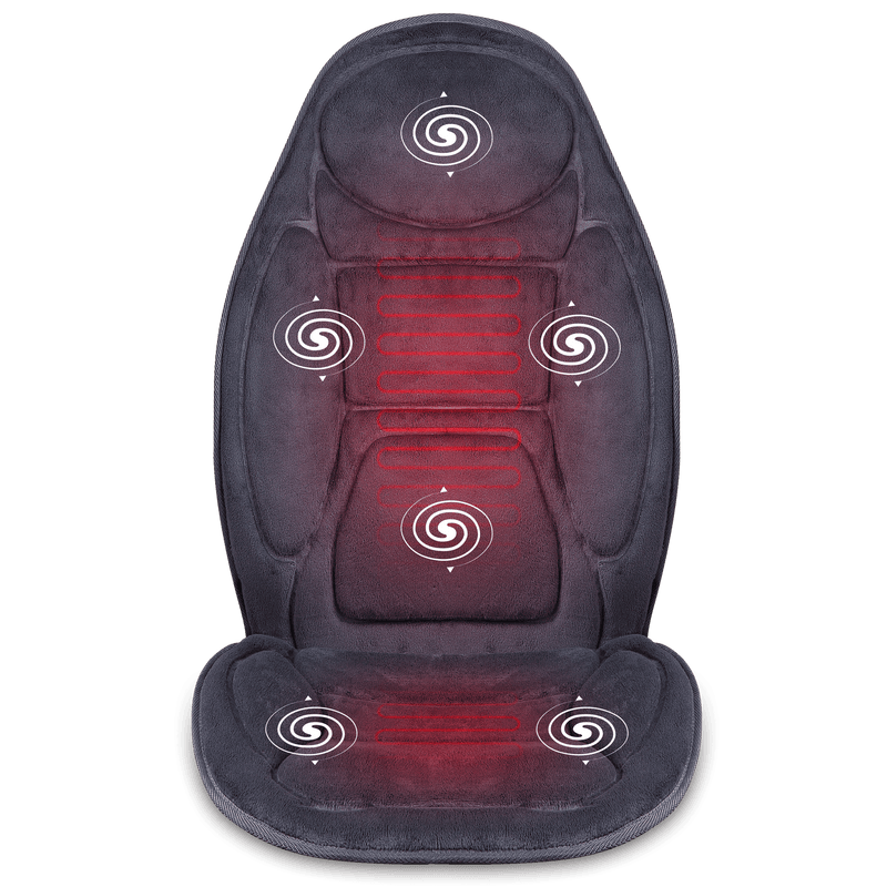 Snailax Massage Seat Cushion with Heat - Memory Foam Support Pad in Neck  and Lumbar,2 Heat Levels, 10 Vibration Massage Motors, Back Massager, Massage  Chair Pad for Home Office Navy Blue